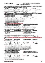 Đề ôn tập học kì II Vật lí lớp 12 (Có đáp án)